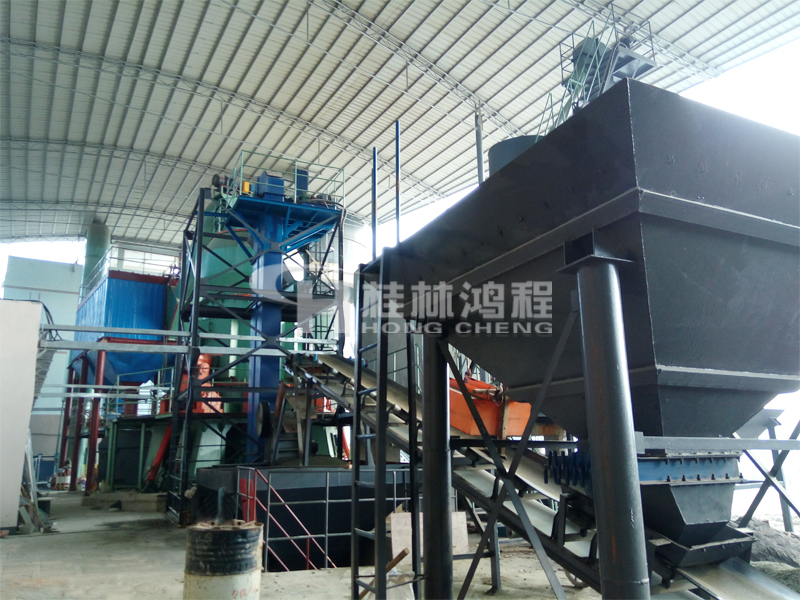 鐵礦粉，磨粉生產線，立式磨粉機，鐵礦粉磨粉機，立磨，磨粉機械，磨粉設備，桂林鴻程